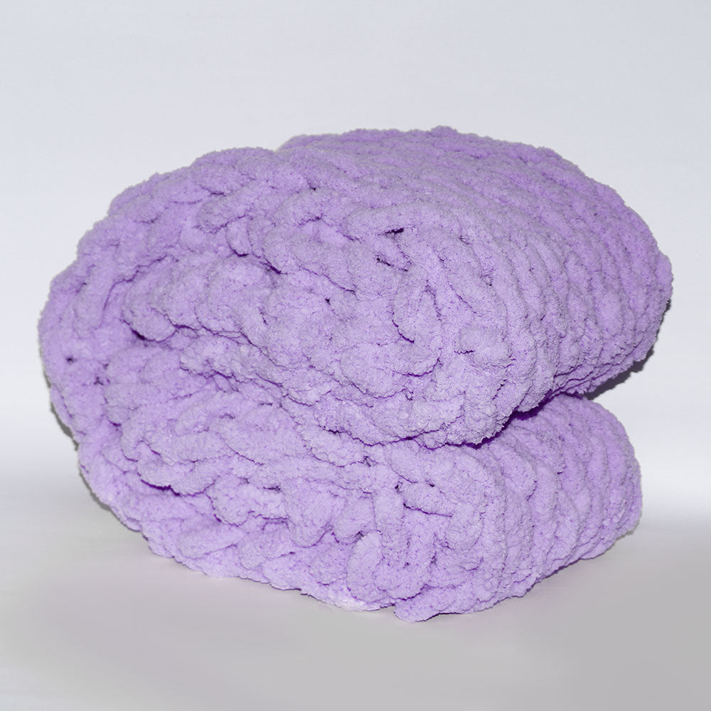 Thick Handwoven Chenille Knitted Throw Blanket